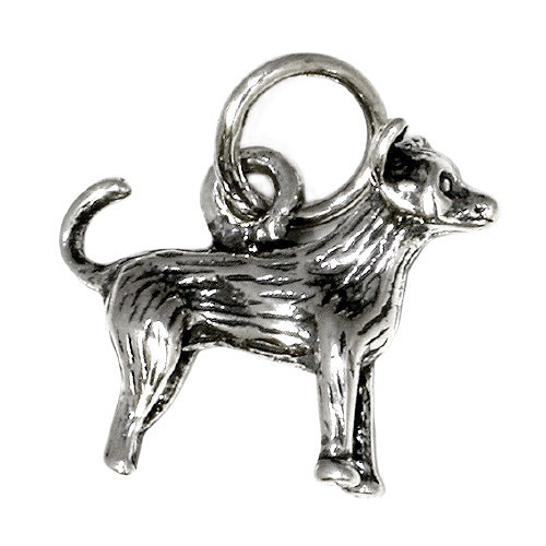 925 Sterling Silberanhänger - Hund
