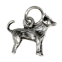 925 Sterling Silberanhänger - Hund