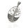 Oval Tree of Life Pendant with Root Relief in 925 Sterling Silver