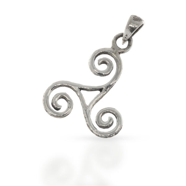 925 Sterling Silberanhänger - Triskele