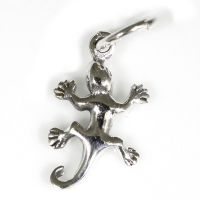 925 Sterling Silberanhänger - Gecko "Henri"