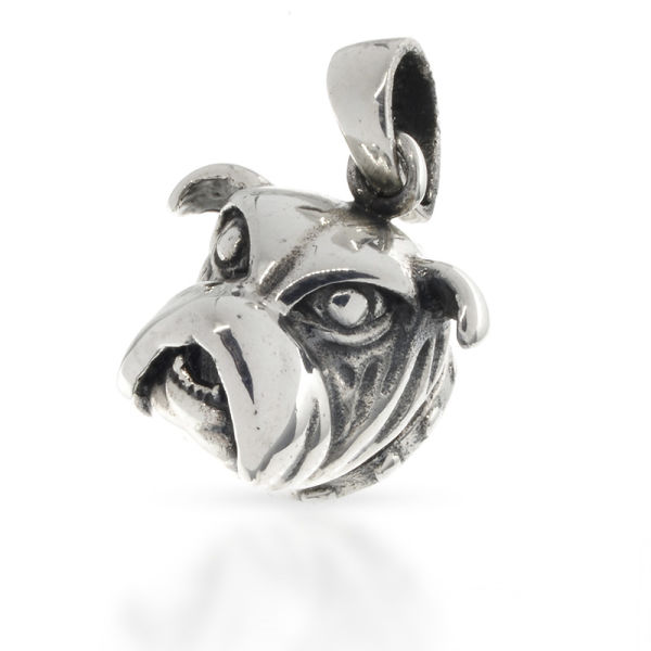 925 Sterling Silberanhänger - Hundekopf