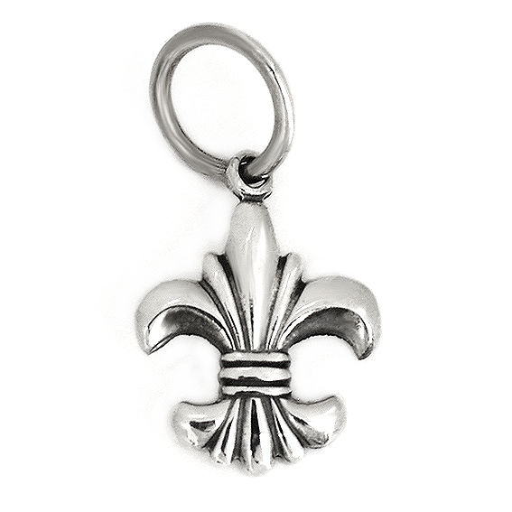 Silberanhänger heraldische Lilie