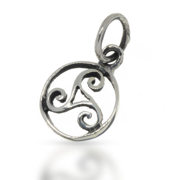 925 Sterling Silberanhänger - Triskele