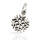 925 Sterling Silver Pendant – Ice Crystal with Contrasting Recesses
