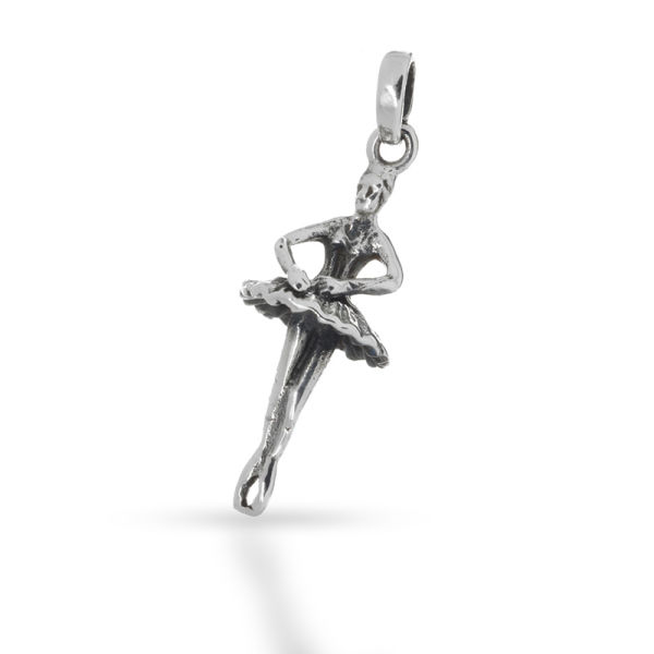 925 Sterling Silberanhänger - Ballerina/ Tänzerin