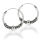 925 sterling silver Balicreolen “Cemarila” 21mm