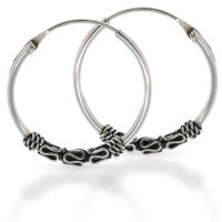 925 Sterling Silber Balicreole 18 mm