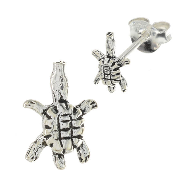 925 sterling silver stud earrings – turtle
