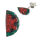 Ohrstecker 925er Sterling Silber- Glitzerwassermelone