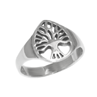 925 Sterling silver ring - "Adventure" tree of life