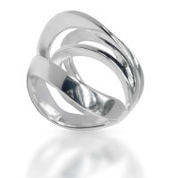 925 Sterling silver ring - waves