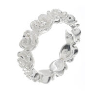 925 Sterling Silberring - Rosen
