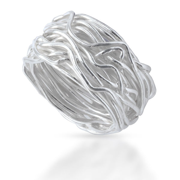 925 Sterling Silberring - Tangle