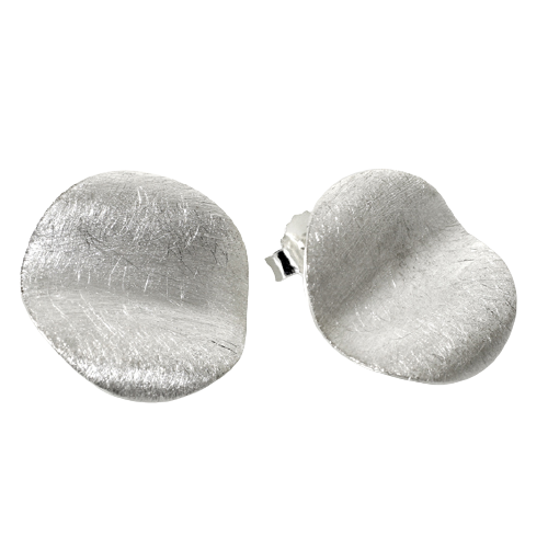 Ohrstecker 925er Sterling Silber gebürstet