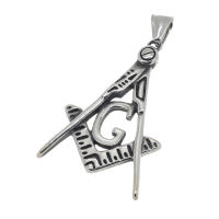 Stainless Steel Pendant Freemason “G”