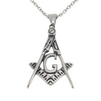 Stainless Steel Pendant Freemason “G”