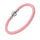 Leather bracelet with stainless steel magnetic clasp