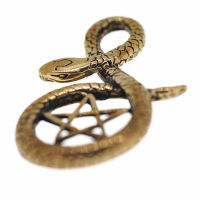 Bronzeanhänger - Schlange mit Pentagramm