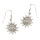 Silver Earrings - Sun