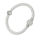 Leather bracelet with magnetic clasp/white - glitter ball