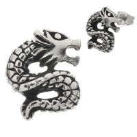 Stainless Steel Stud Earrings - Dragons