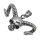 Stainless Steel Pendant – Skull with Widely Curving Horns
