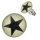 Stainless steel stud earrings - star