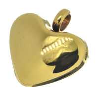 Stainless Steel Pendant – Gold-Coloured Heart with...