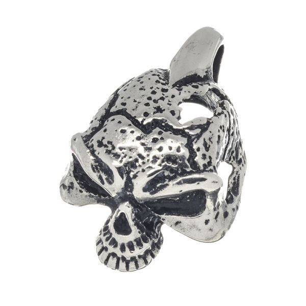 Edelstahlanhänger - Totenkopf