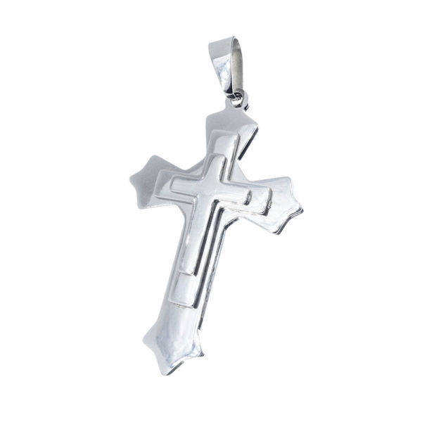 Edelstahlanhänger - Kreuz