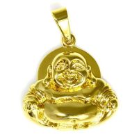 Stainless steel pendant - meditating Buddha