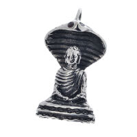 Stainless steel pendant - Buddha with Mucilinda