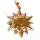 Stainless steel pendant "golden sun - rosegold"