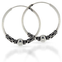 Bali-Creolen „Vumor“ aus 925er Silber –...