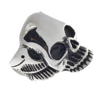 Stainless steel ring - skull