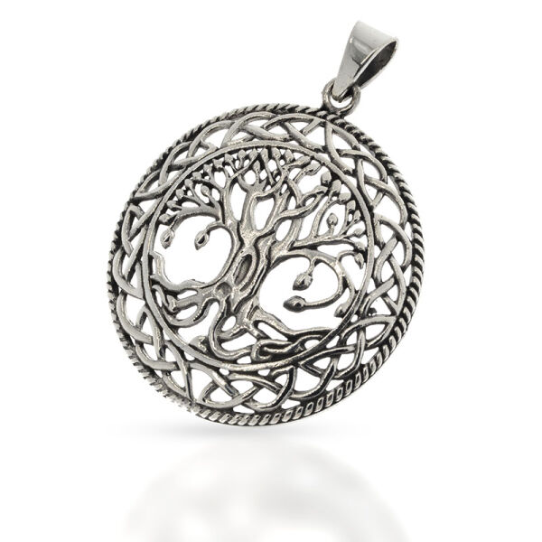 925 Sterling Silberanhänger - Yggdrasil Weltenbaum