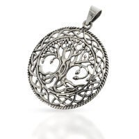 925 Sterling Silberanhänger - Yggdrasil Weltenbaum