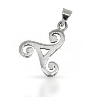 925 Sterling Silberanhänger - Triskele