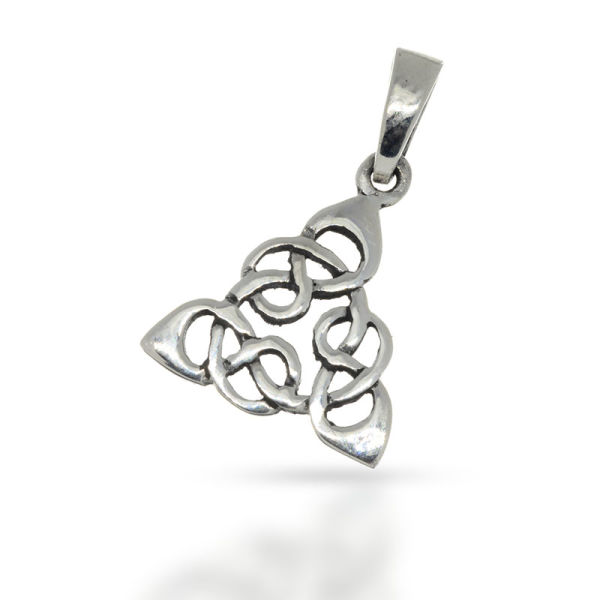 925 Sterling Silberanhänger - Keltischer Trinity Knoten