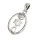 925 Sterling Silver Pendant - Star of David and Menorah