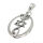 925 Sterling Silver Pendant - Star of David and Menorah