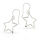 Silver Earrings - Star