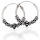 925 Sterling Silver Bali Hoop Earrings "Vimor" (Pair) 14mm