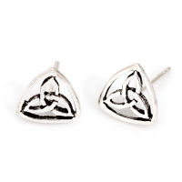925 Sterling silver stud earrings - Triskele