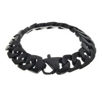 Stainless steel bracelet - Armored bracelet - black matt