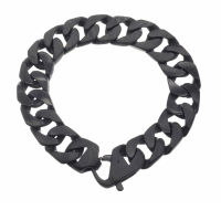 Stainless steel bracelet - Armored bracelet - black matt