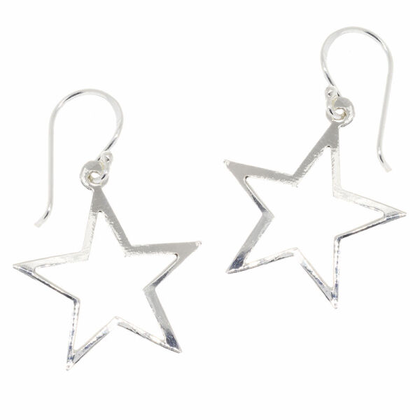 Silver Earrings - Star