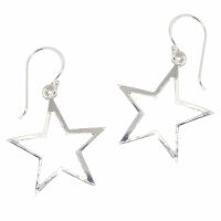 Silver Earrings - Star
