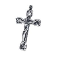Stainless Steel Pendant – Crucifix with Relief Details